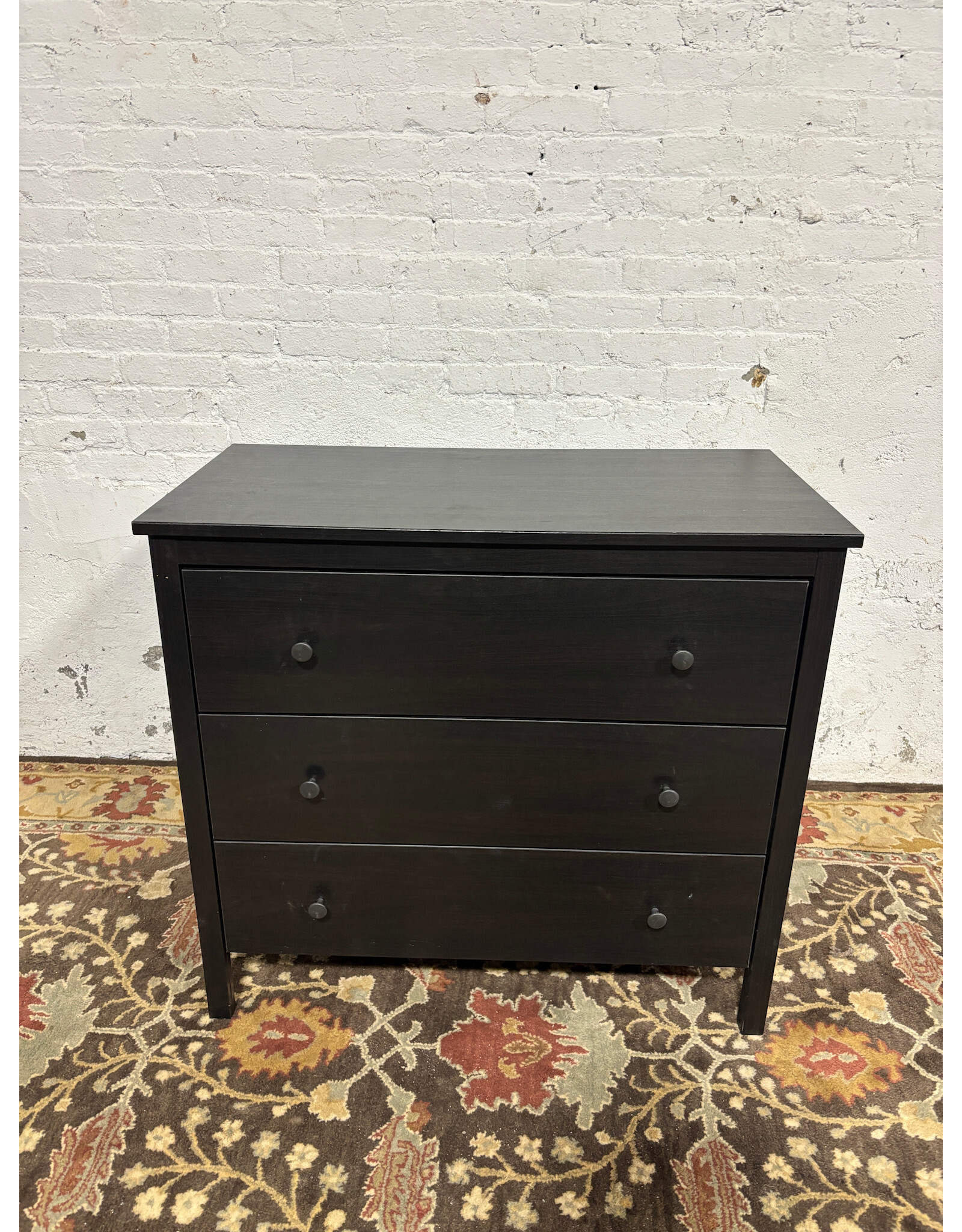 Black Ikea Three Drawer Dresser