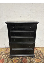 Lorelie Black 5-Drawer Chest