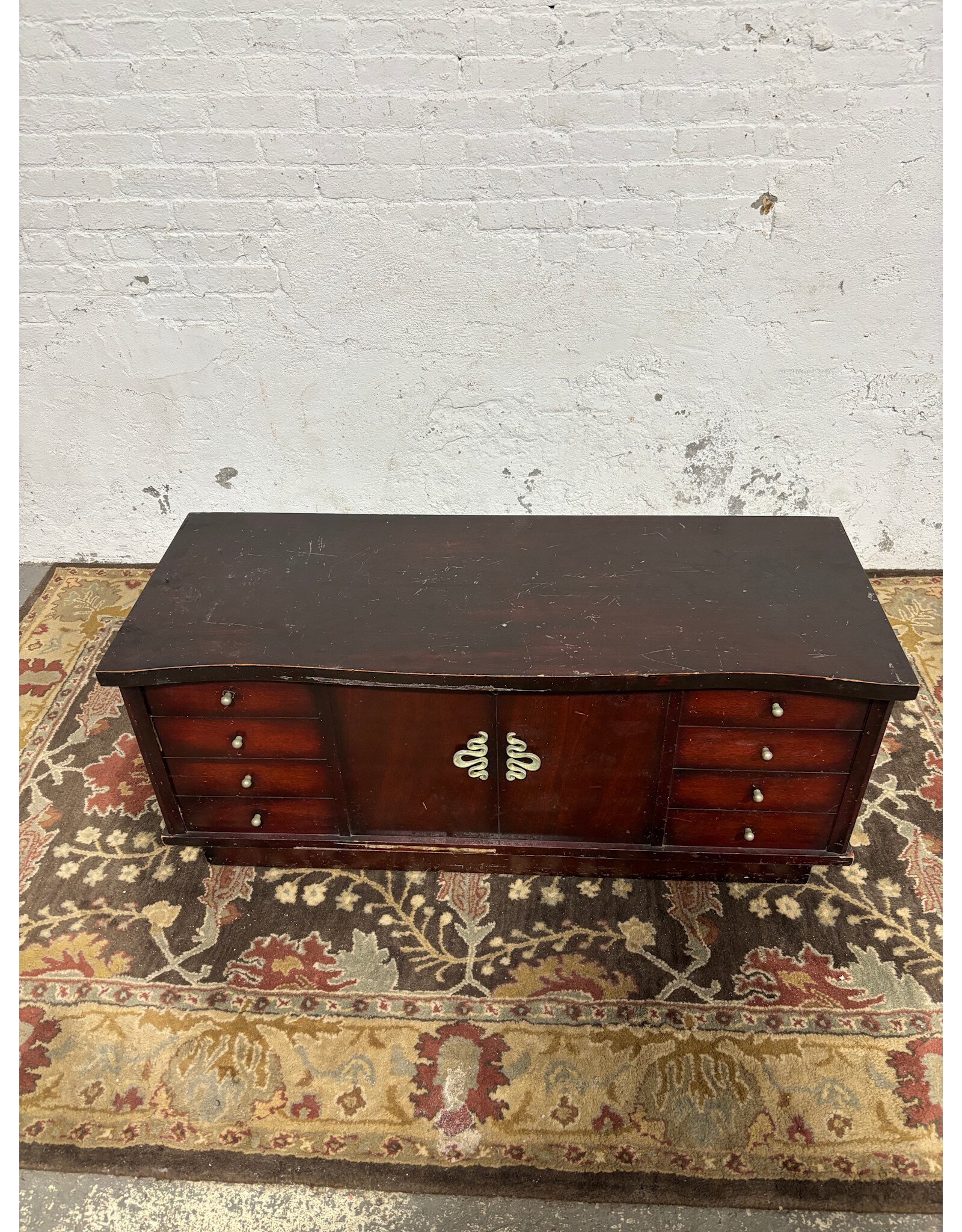 Red Wooden Sideboard