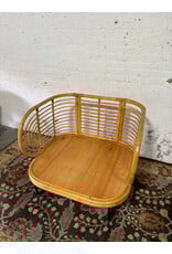 Boho Rattan Bamboo Lounge Chair