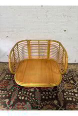 Boho Rattan Bamboo Lounge Chair