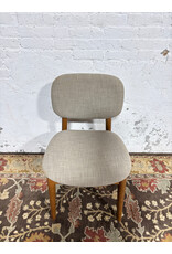 Beige Chair, Walnut Stain | Kelsey by Castlery
