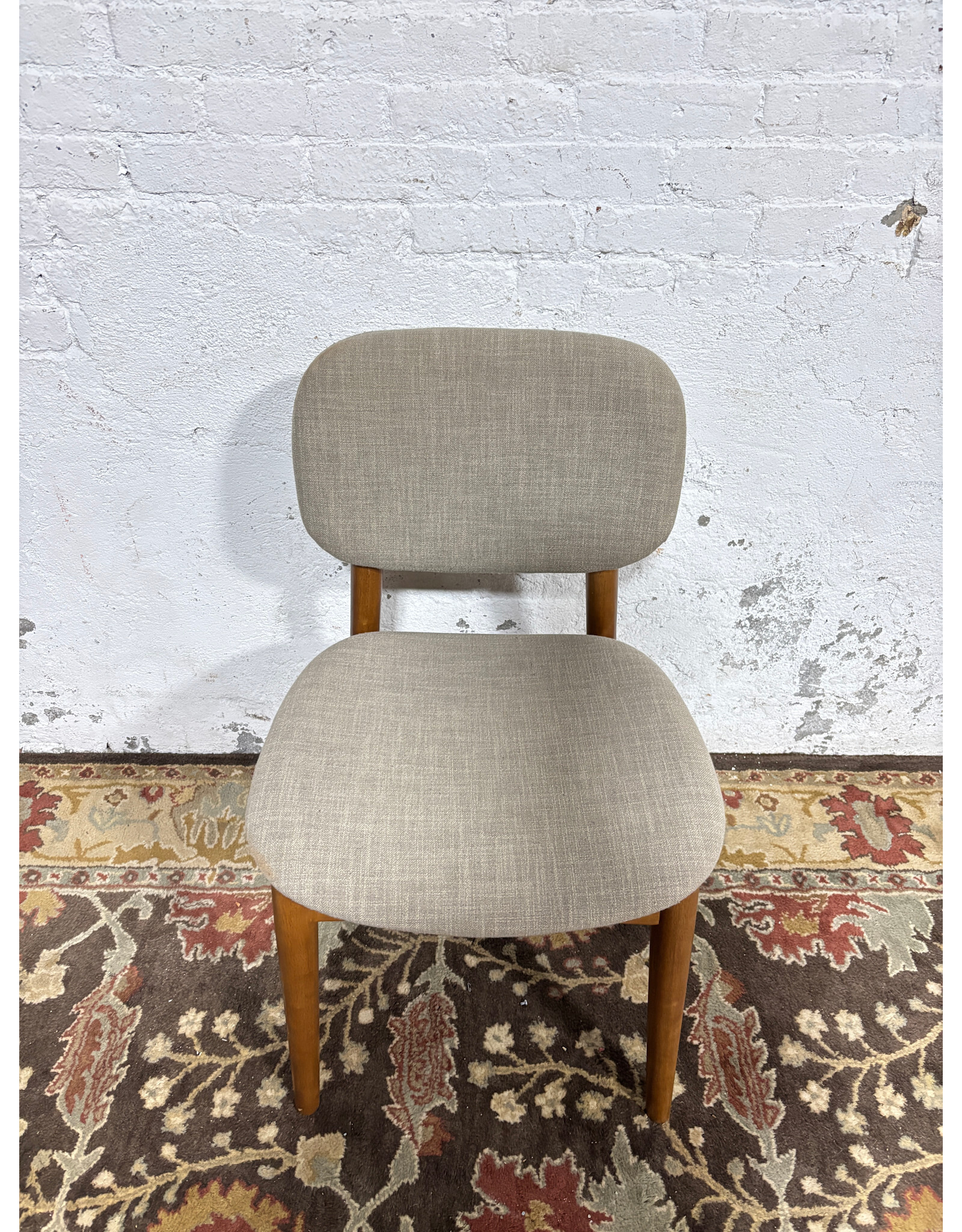 Beige Chair, Walnut Stain | Kelsey by Castlery