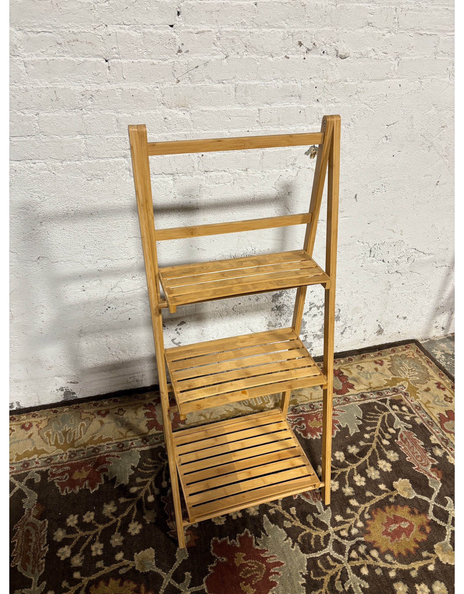 Bamboo Ladder Shelf
