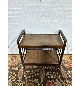 Mid Century Modern Wooden Serving Cart