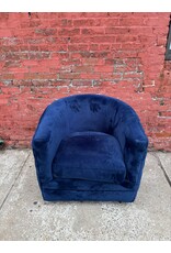 Linon Blue Velvet Armchair