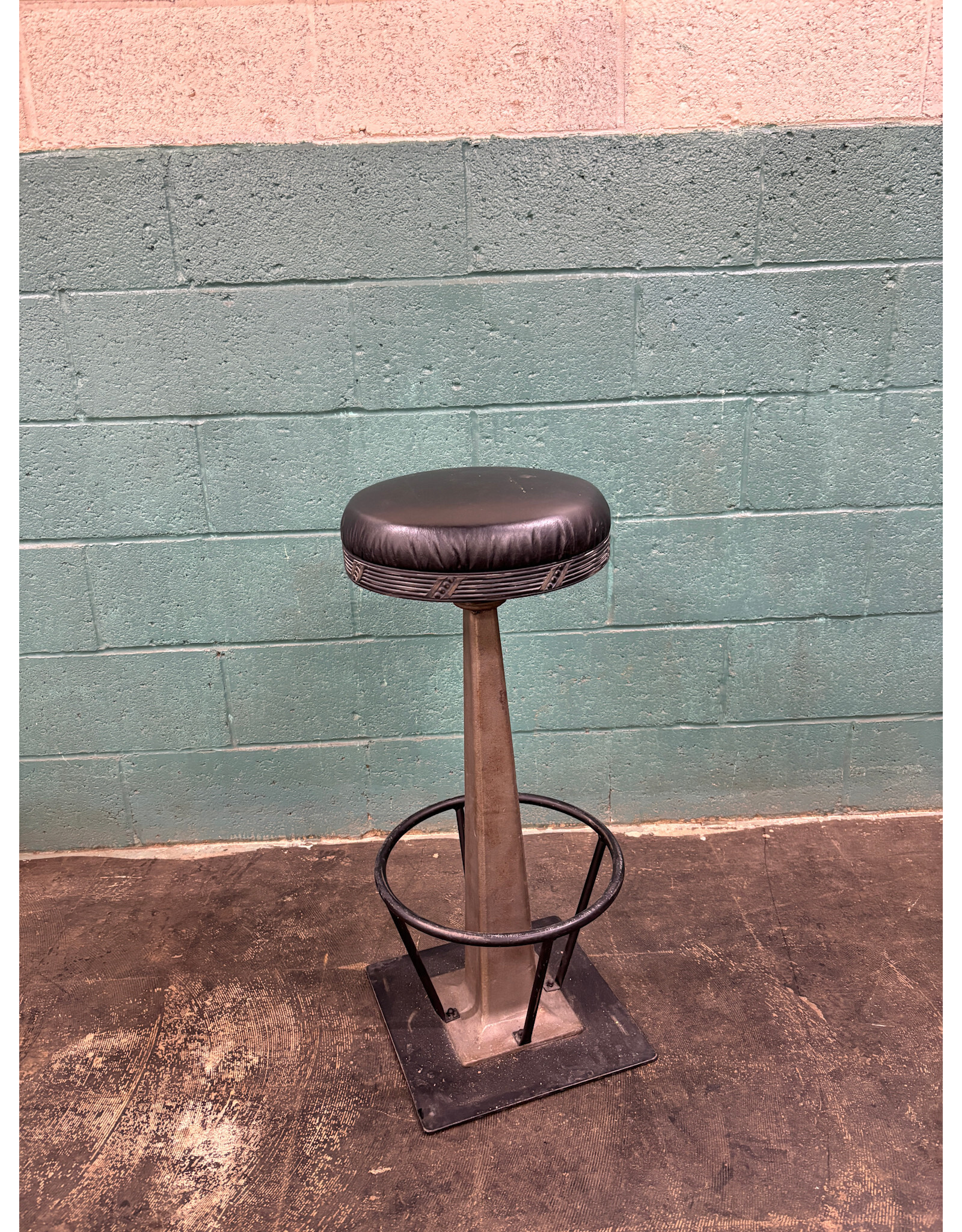 Black Industrial Style Stool