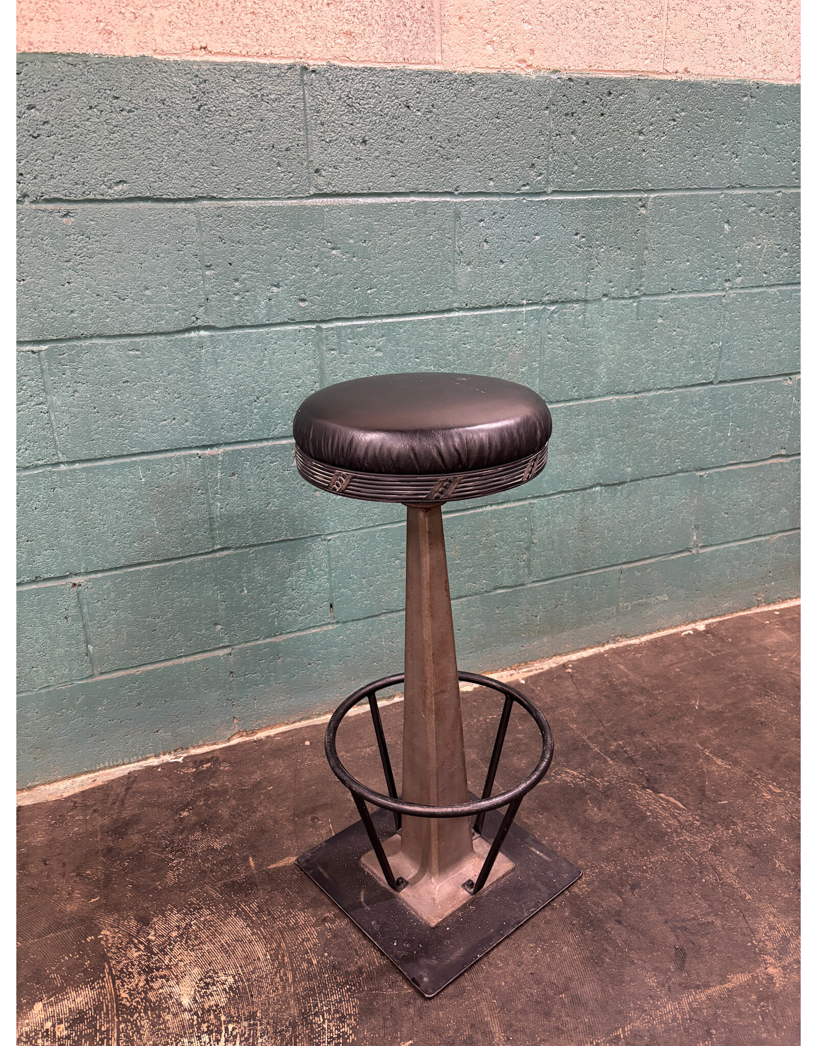 Black Industrial Style Stool