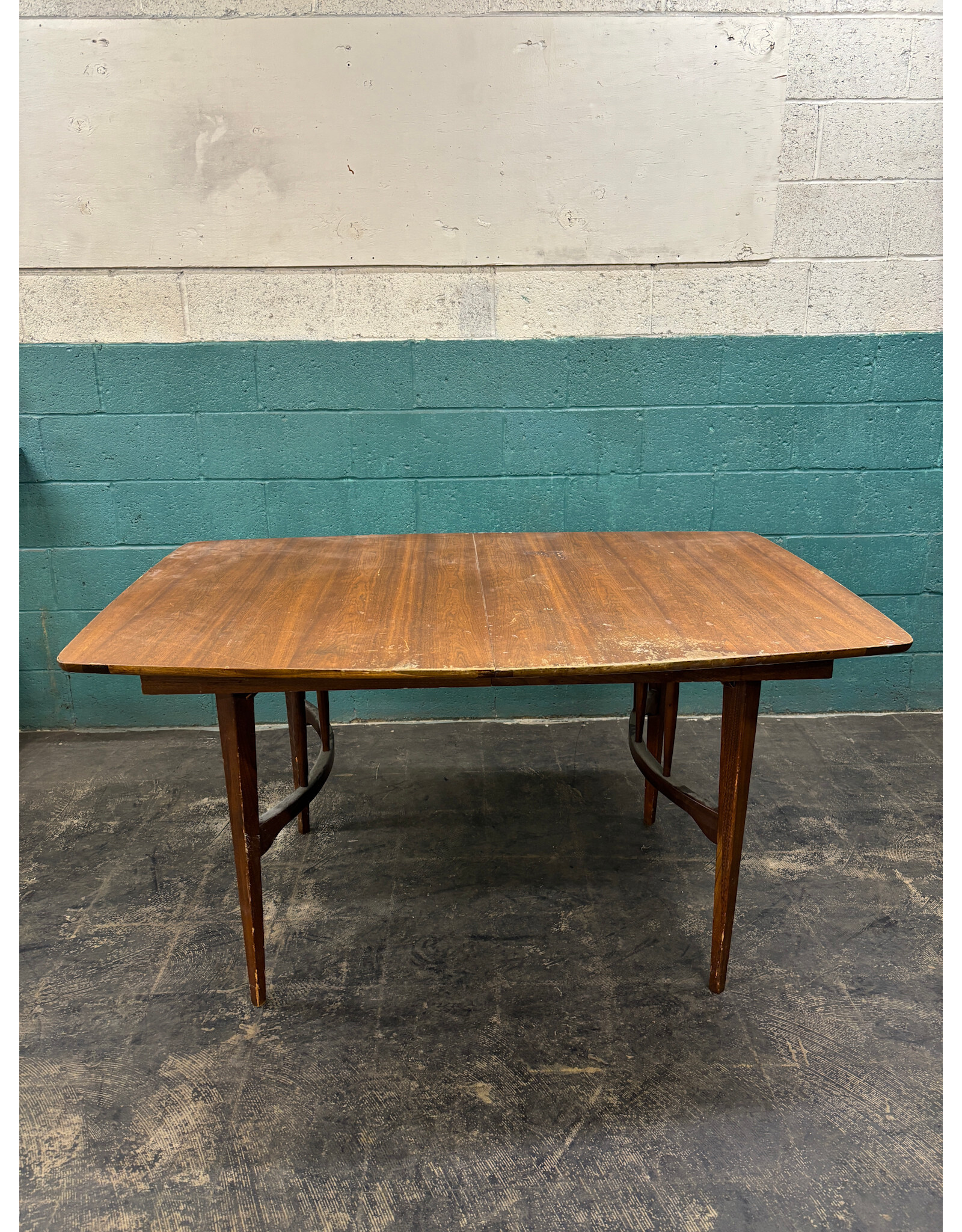Danish Modern Style Teak Drop Leaf Dining Table