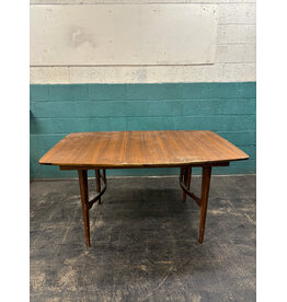 Danish Modern Style Teak Drop Leaf Dining Table