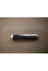 Giada Leather Swivel Lounge Chair by Natuzzi in Cream