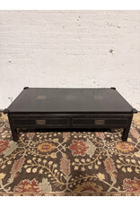Hangzhou Slightly Rustic Black 4-Drawer Coffee Table