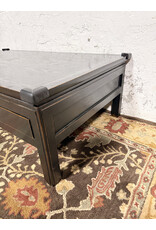 Hangzhou Slightly Rustic Black 4-Drawer Coffee Table