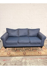 Blue Queen Pull-Out Sleeper Sofa