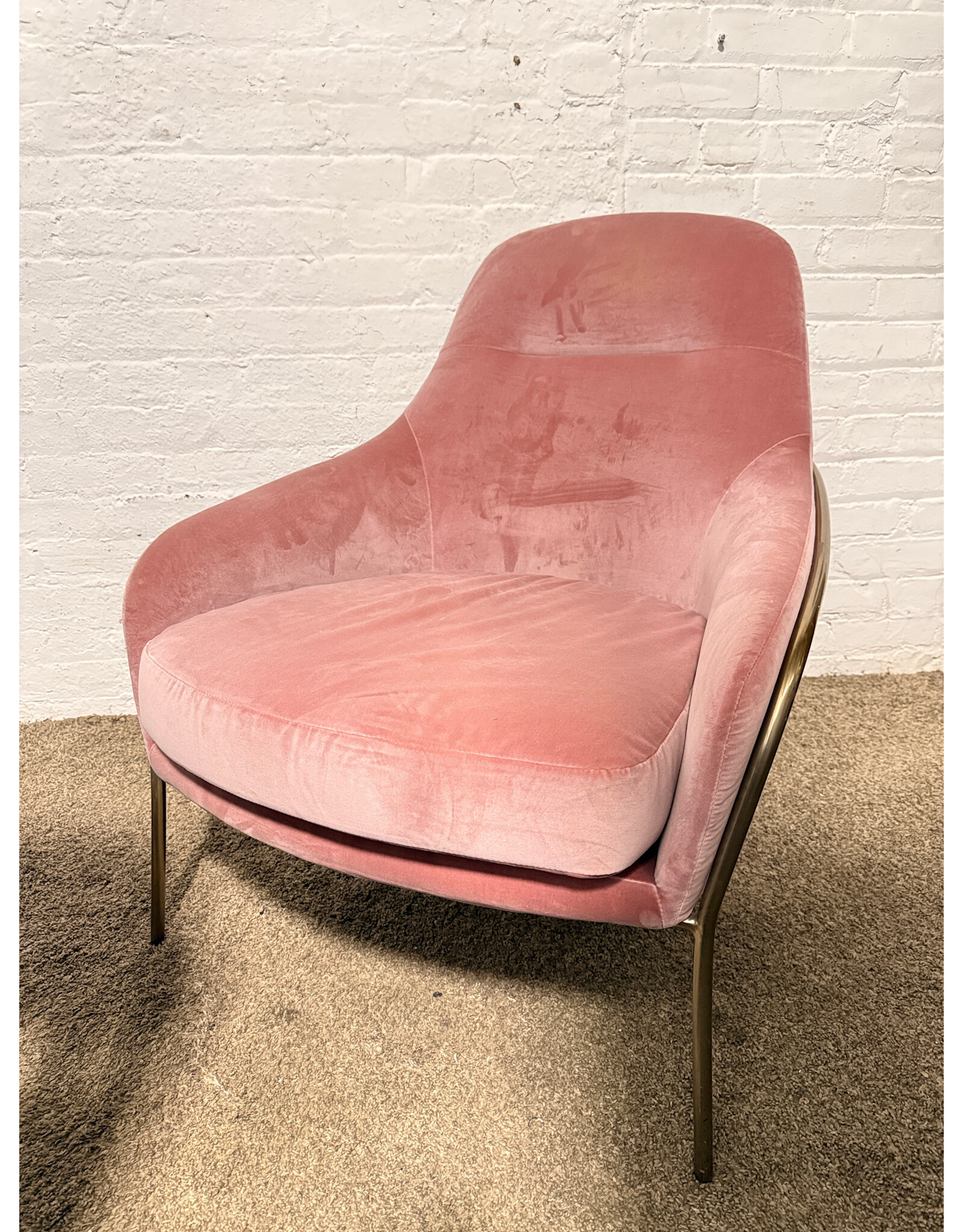 West Elm West Elm Valentina Pink Lounge Chair