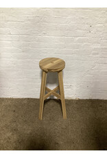 IKEA Skogsta Acacia Wood Bar Stool