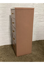 Henry Enrich & Co. Pink Quilted 5-Drawer Chest