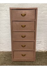 Henry Enrich & Co. Pink Quilted 5-Drawer Chest