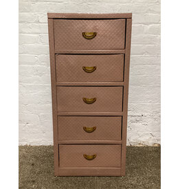 Henry Enrich & Co. Pink Quilted 5-Drawer Chest
