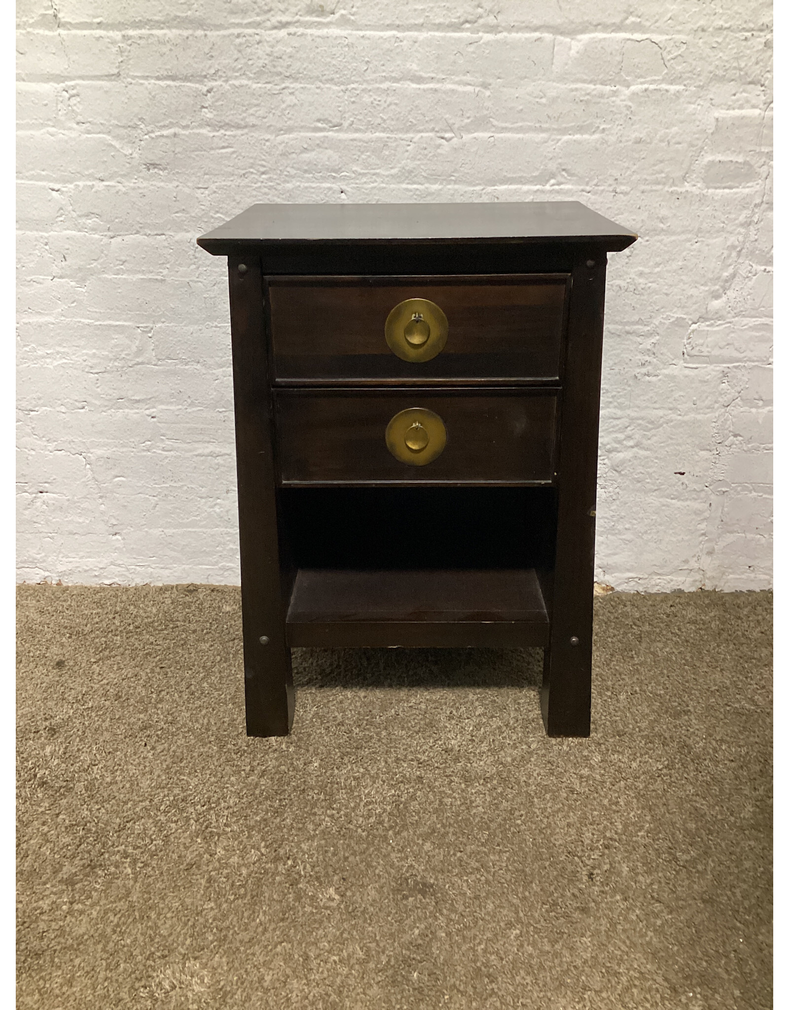 Pier 1 Shanghai Espresso Wood Nightstand