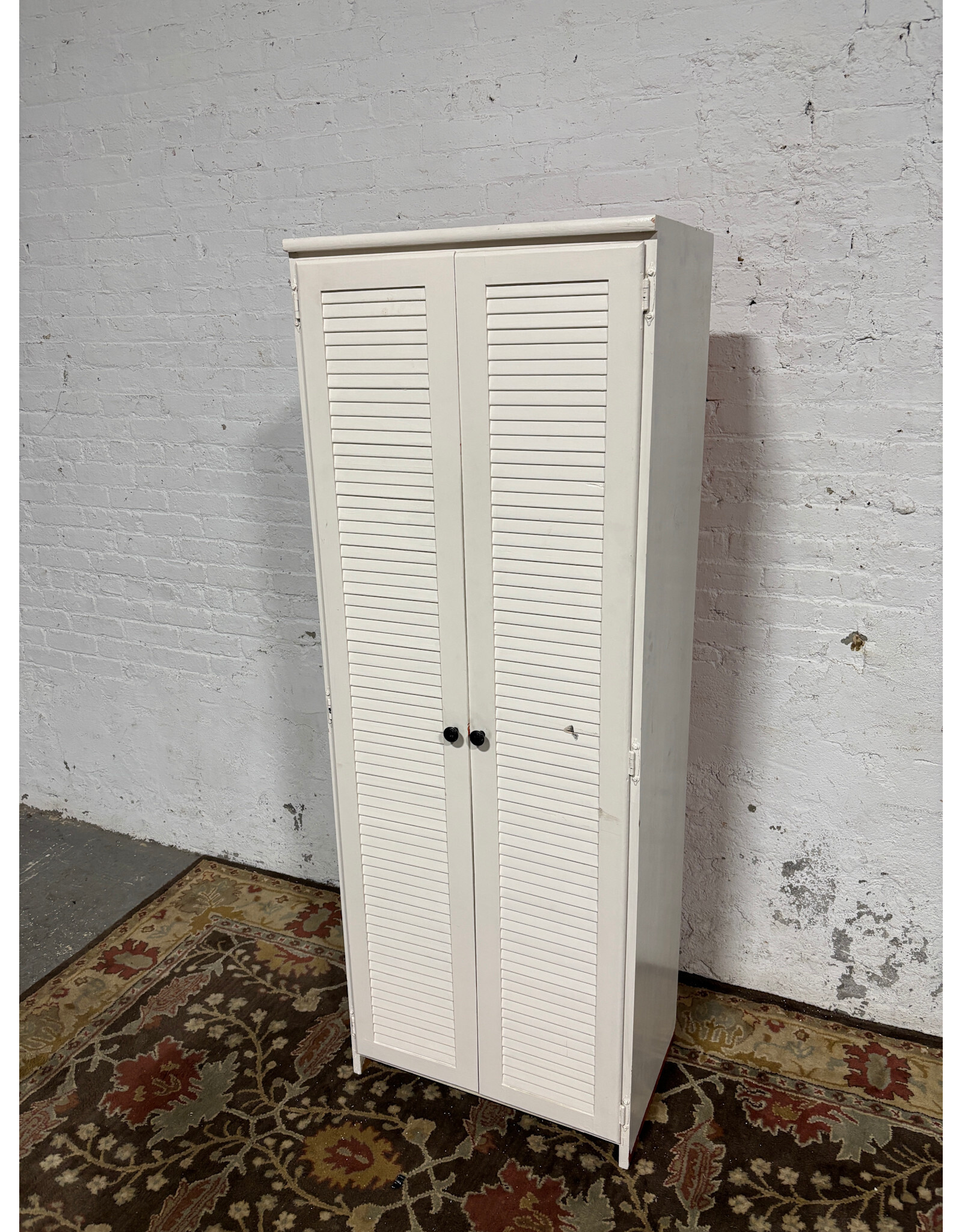 White Two Door Armoire