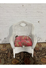White Wicker chair
