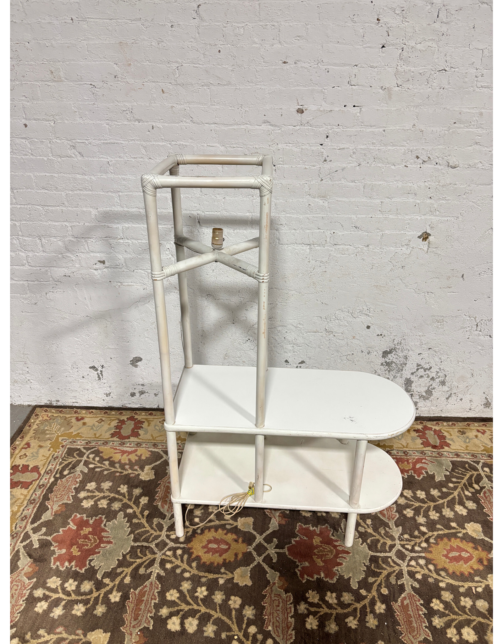 Distressed Bamboo Light Shelf