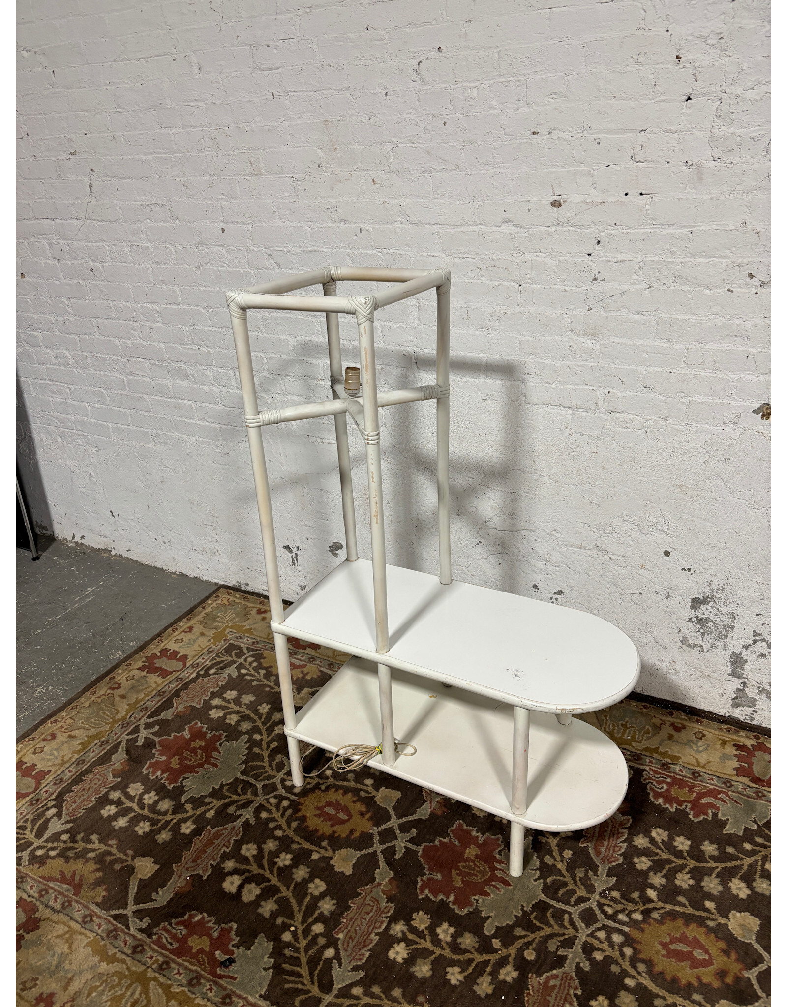 Distressed Bamboo Light Shelf