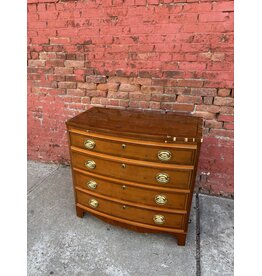 Hickory Manufacturing Yew Banded Bow Front Chest