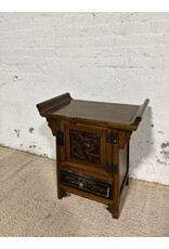 Chinese Carved Wood Altar Cabinet