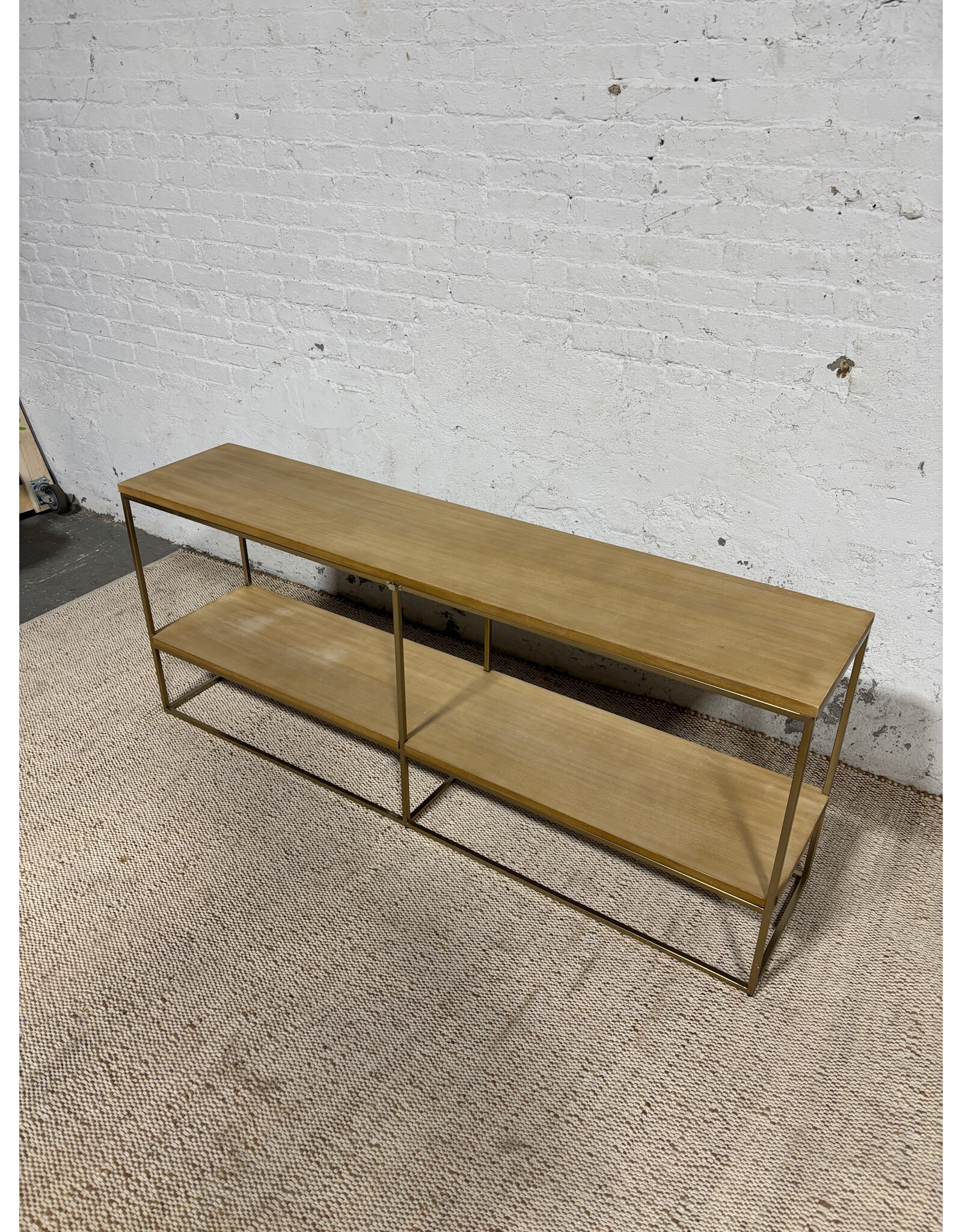 West Elm Streamline Bookshelf Cerused White