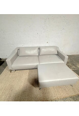 Lazzoni Italia Grey Modular Leather Sofa