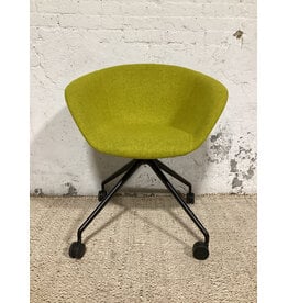 Arper Duna 02 Wool Work Chair Citrine