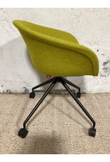 Arper Duna 02 Wool Work Chair Citrine
