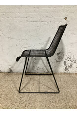 Black Reed Wire Dining Chair