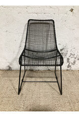 Black Reed Wire Dining Chair