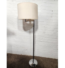 Mendizabal Chrome Swing-arm Floor Lamp
