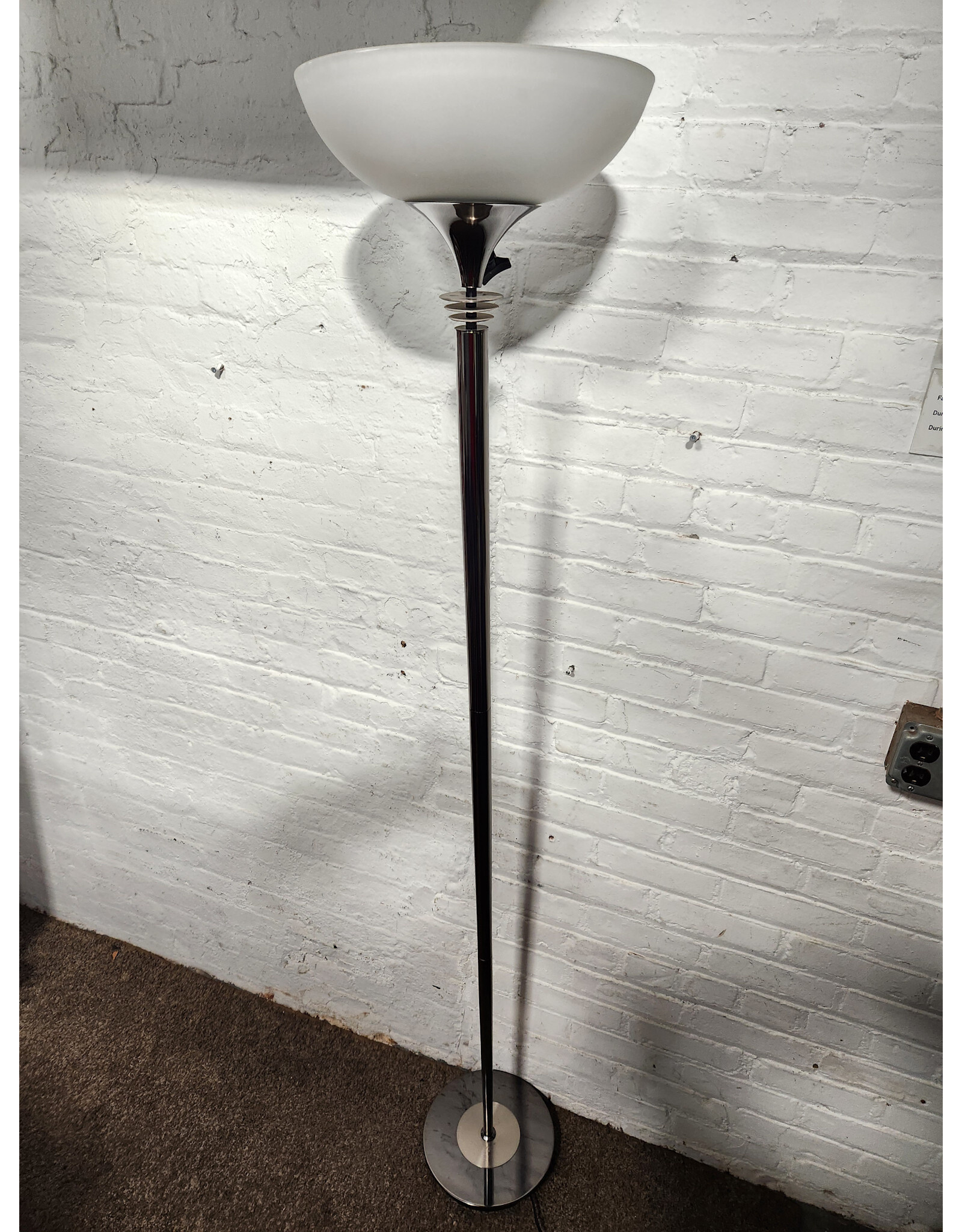 Adesso Metropolis Chrome Floor Lamp