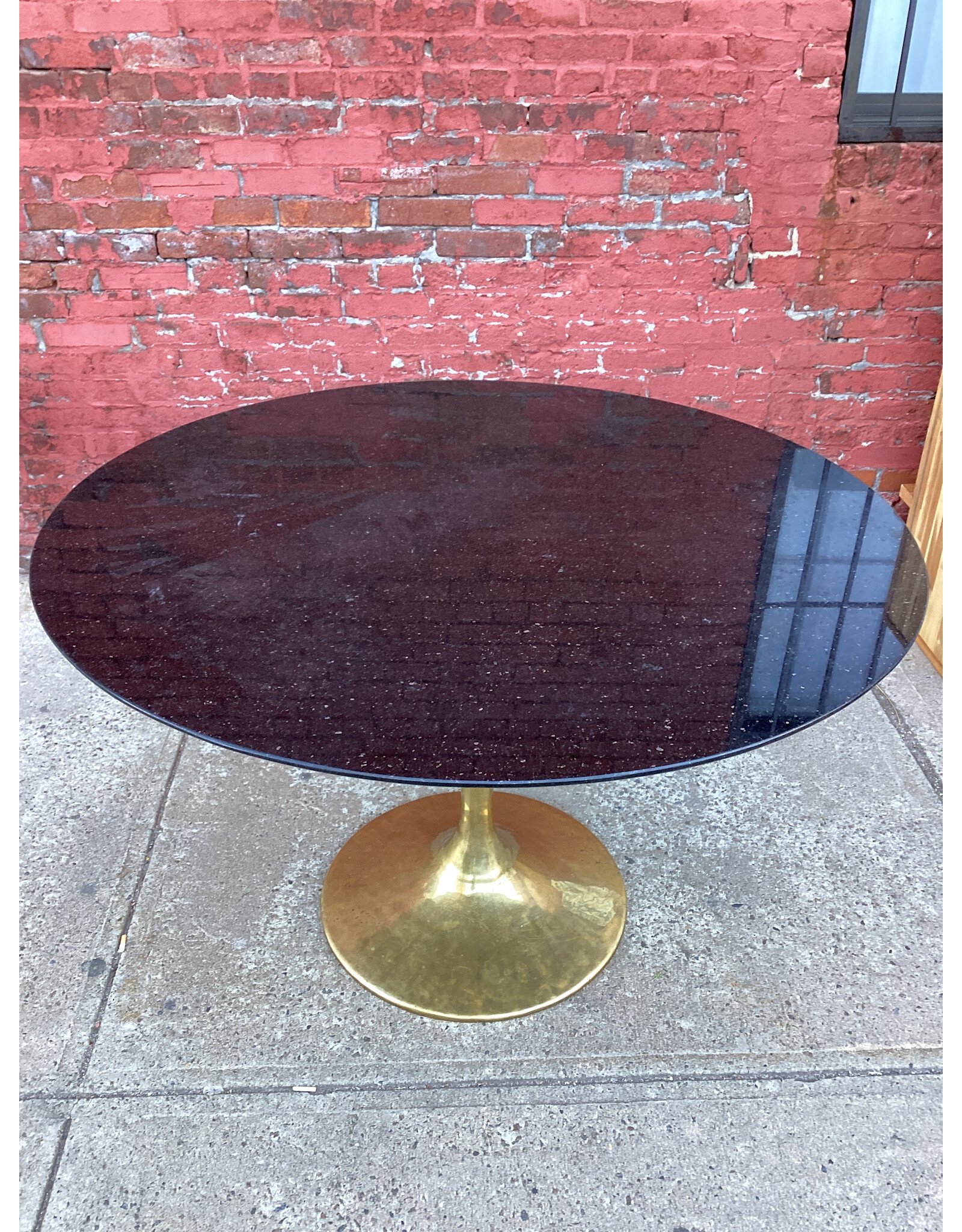 Granite & Brass Dining Table