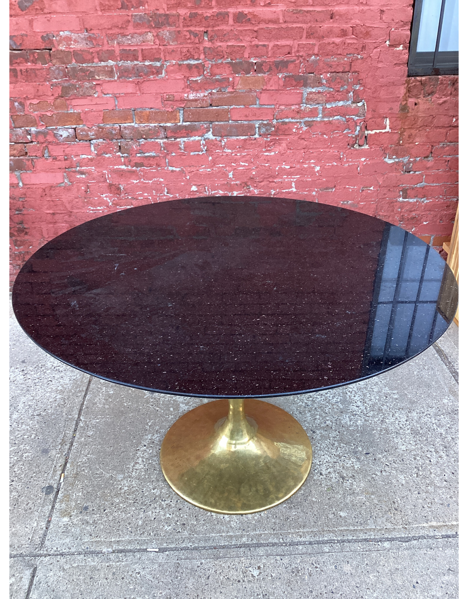 Granite & Brass Dining Table