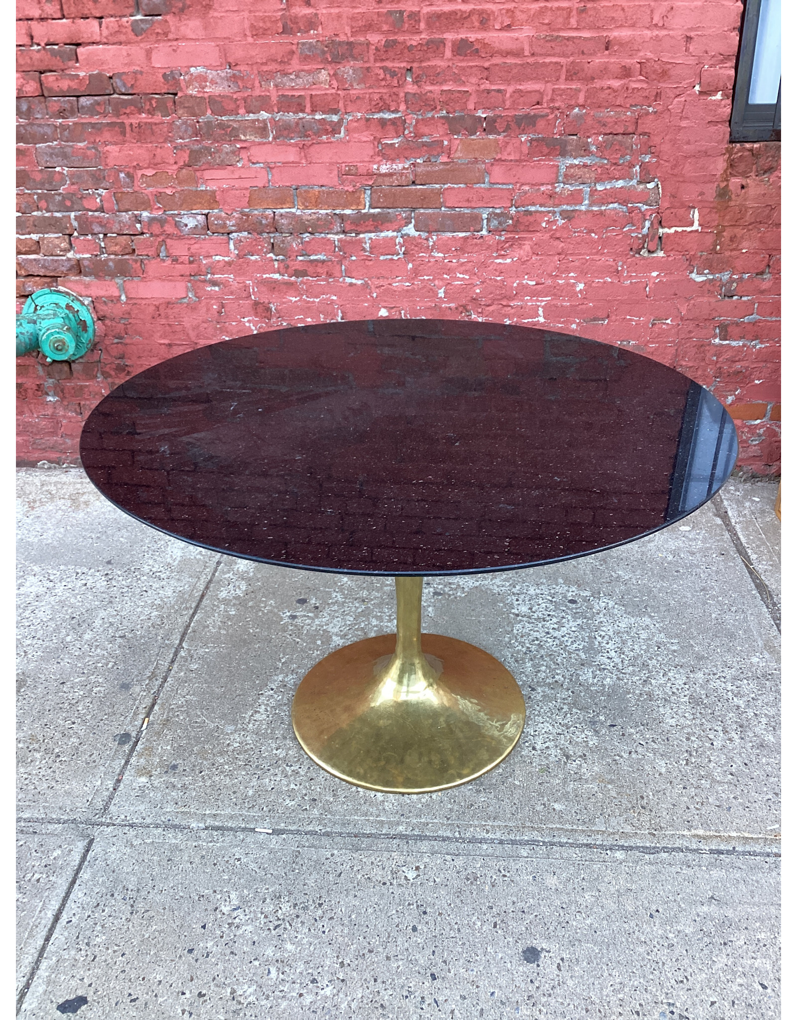 Granite & Brass Dining Table