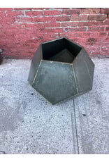 Metal Dodecahedron Side Table/Planter
