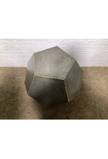 Metal Dodecahedron Side Table/Planter