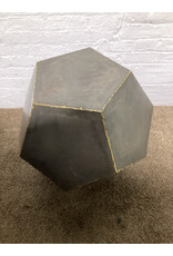 Metal Dodecahedron Side Table/Planter