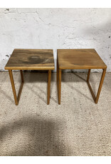 Pair of MCM Wooden Nesting Tables