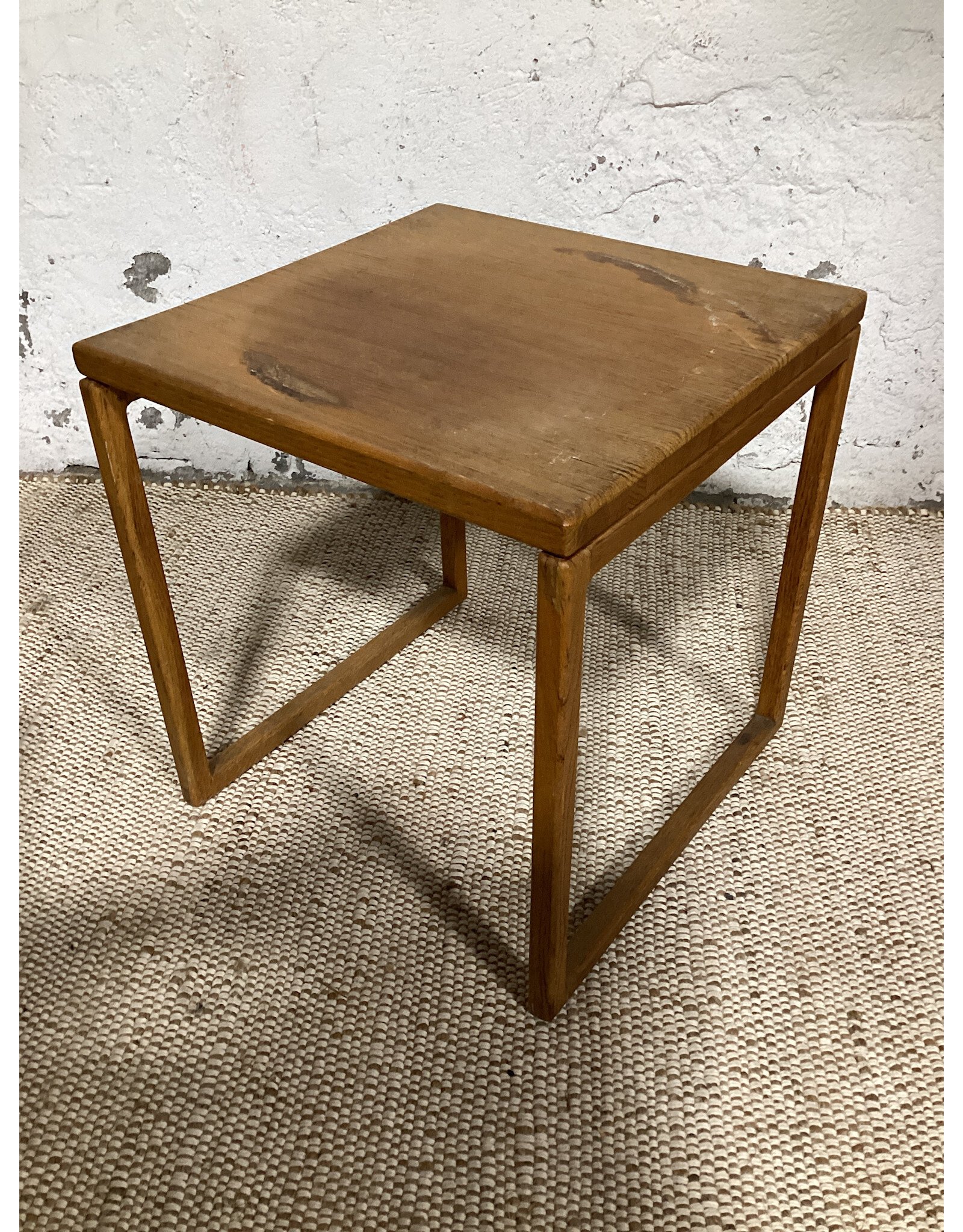 Pair of MCM Wooden Nesting Tables