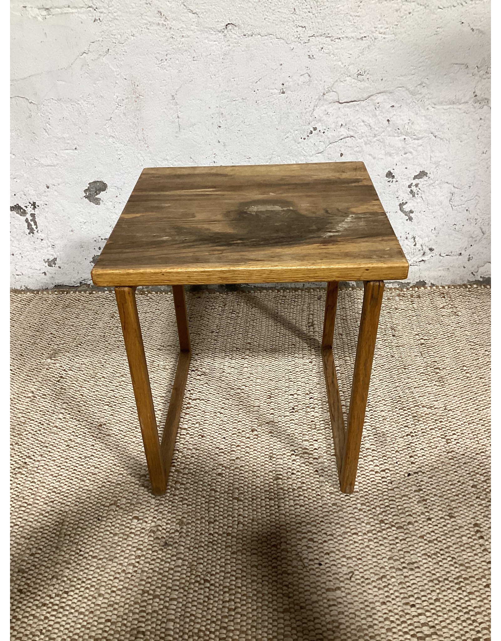 Pair of MCM Wooden Nesting Tables