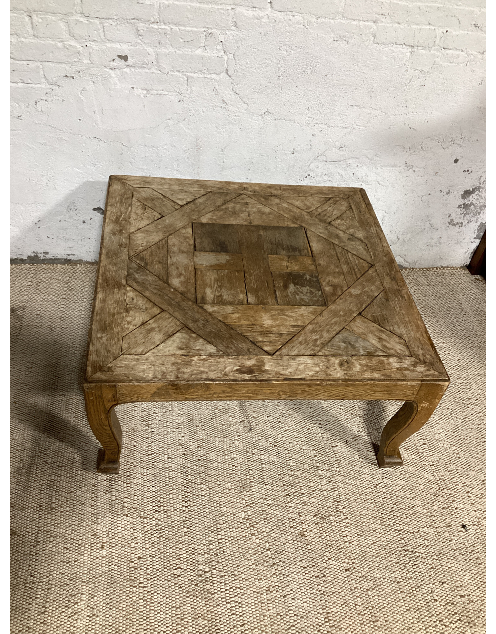 Wooden Parquet Top Coffee Table