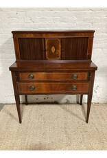 Hepplewhite Tambour Fall Front Mahogany Writing Desk