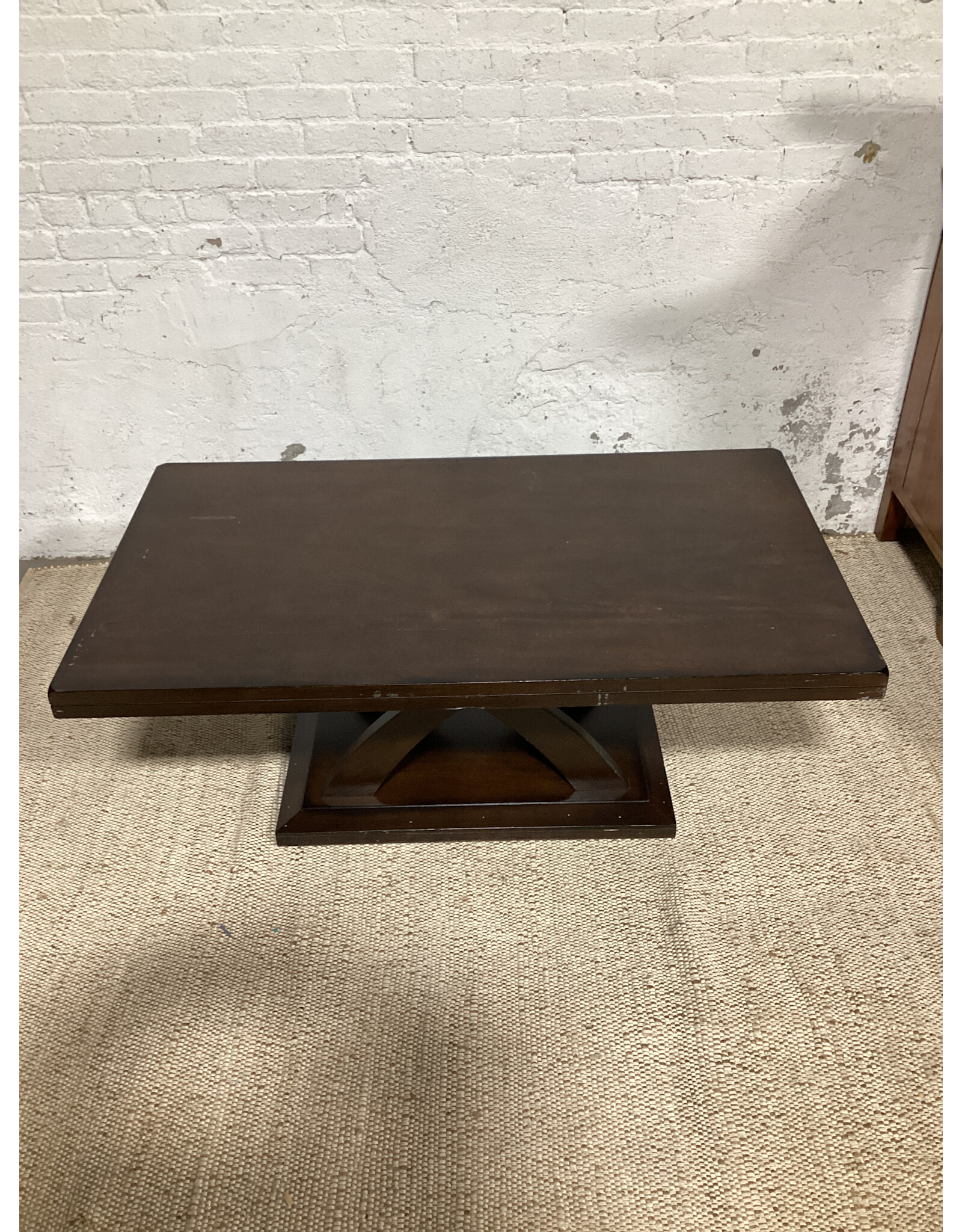 Jocelyn Espresso Cherry Wood Rectangle Coffee Table